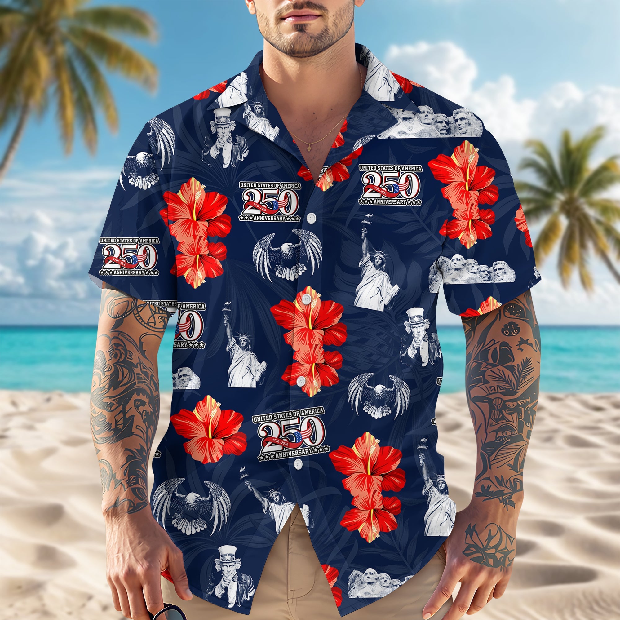Personalized 250 Anniversary 1776-2026 Hawaii Shirt TH10 898867