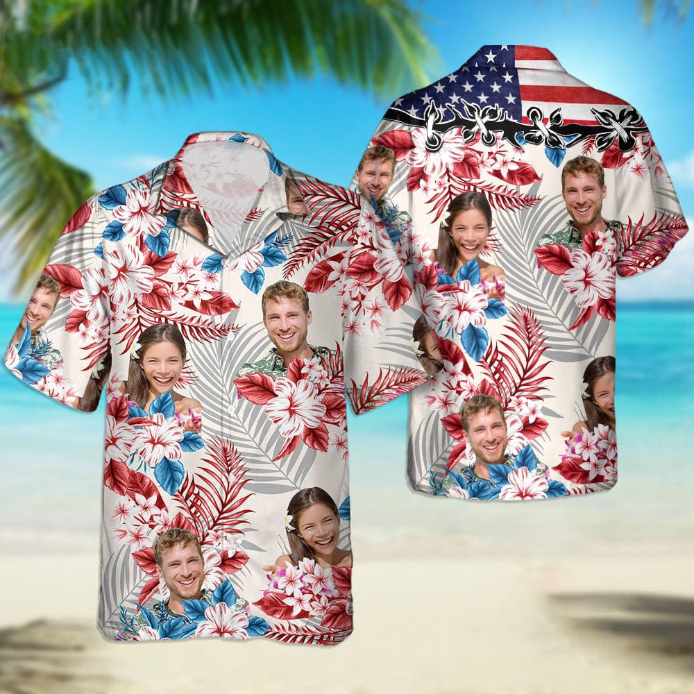 America Flag Hawaiian Shirt, Upload Photo N304 889204