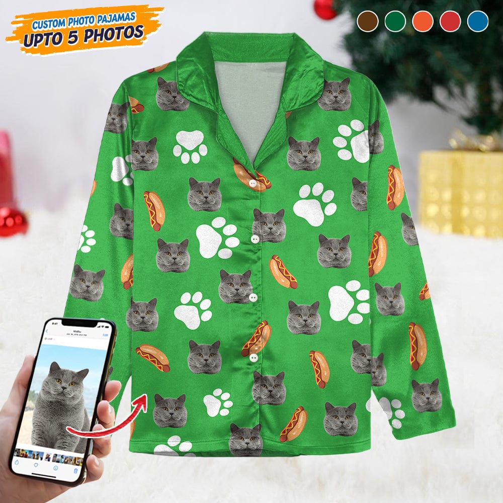 Custom Face Photo With Accessories Pattern Pajamas T368 888720