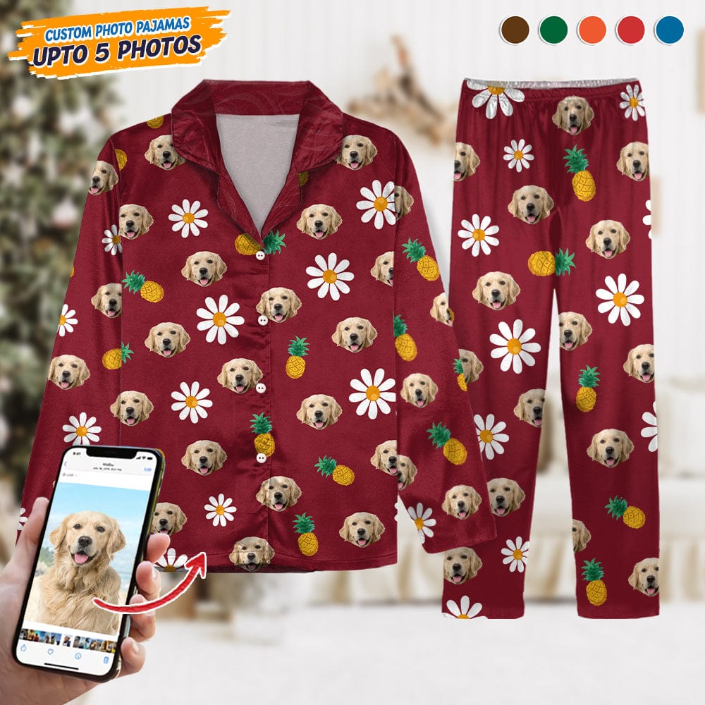 Custom Face Photo With Accessories Pattern Pajamas T368 888720