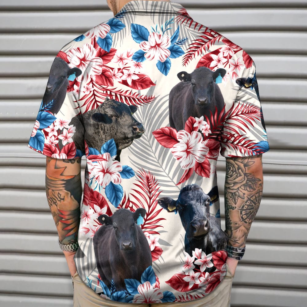 Cow American Flag Hawaiian Shirt, Upload Photo 888382