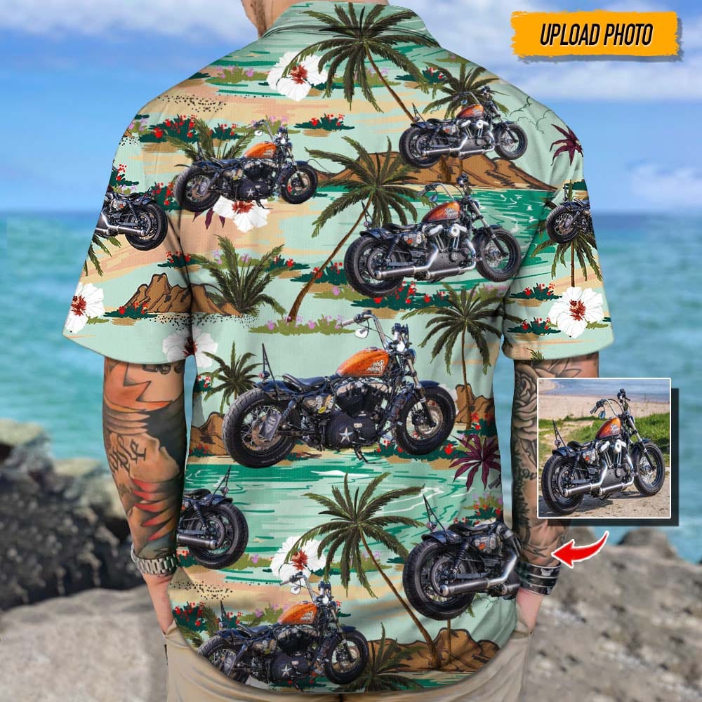 Custom Bike Photo Hawaii Shirt DA199 888422