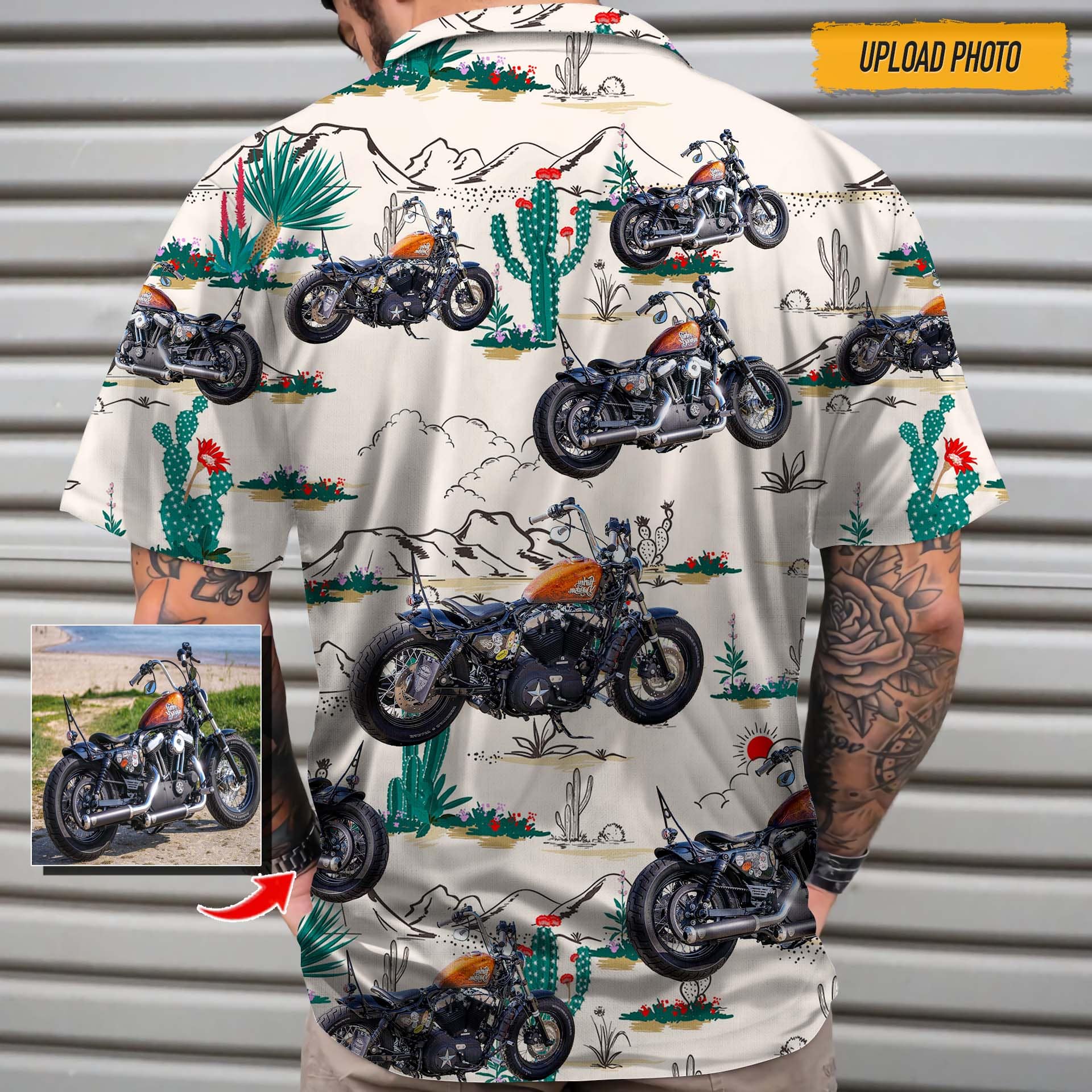 Custom Bike Photo Hawaii Shirt DA199 888422