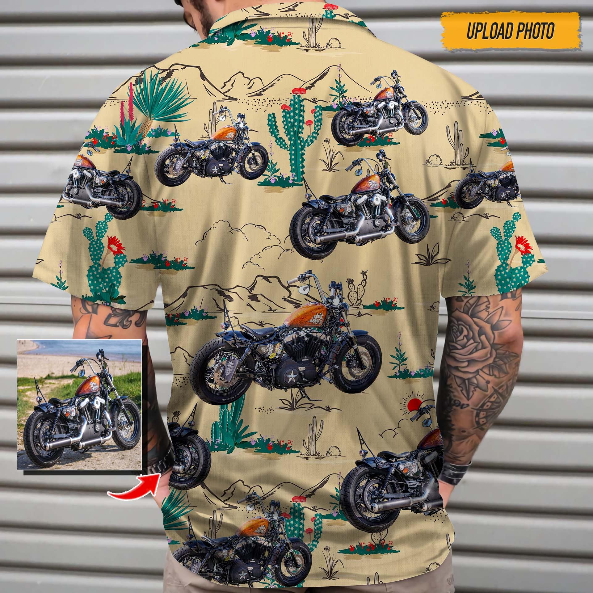 Custom Bike Photo Hawaii Shirt DA199 888422