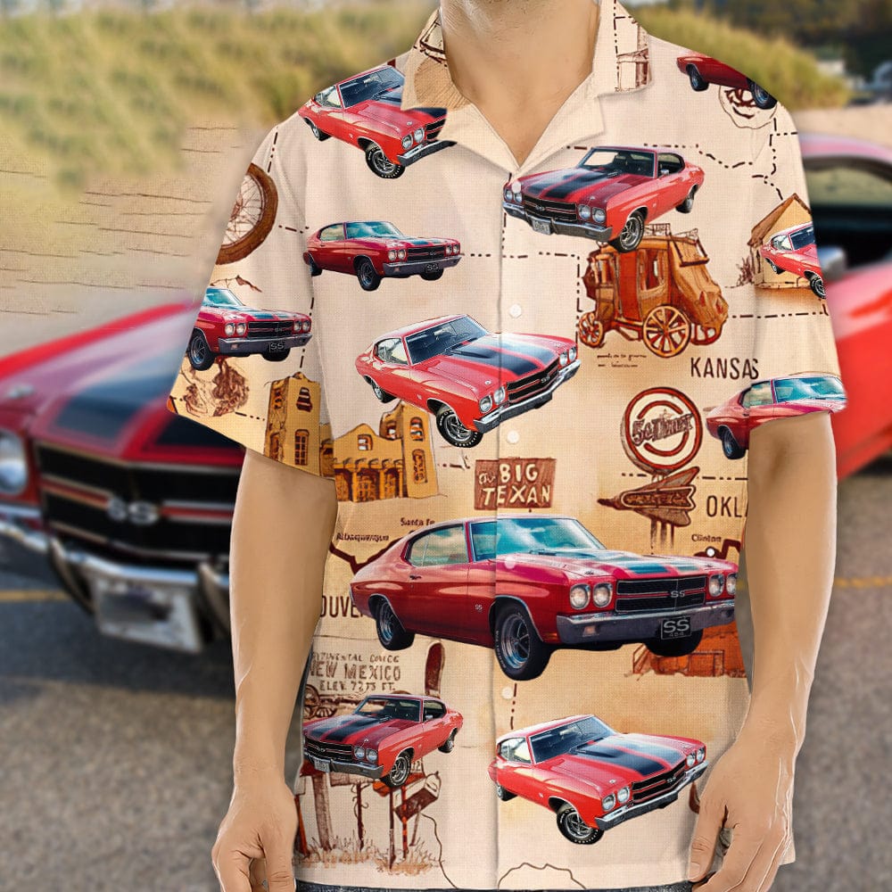 Custom Car Photo Route 66 Hawaii Shirt DA199 889179