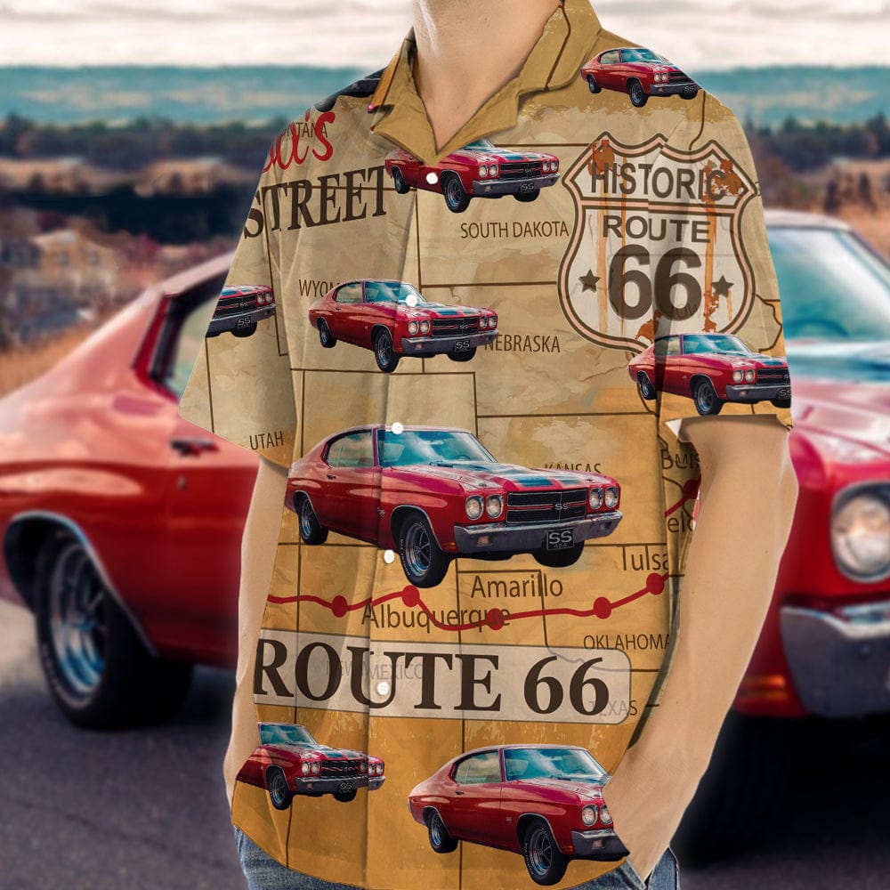Custom Car Photo Route 66 Hawaii Shirt DA199 889179