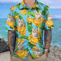 Custom Cat Dog Photo Men's Hawaii Shirt N304 888929