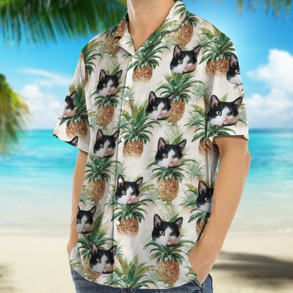 Custom Cat Photo Vacation Style Hawaii Shirt DA199 889574