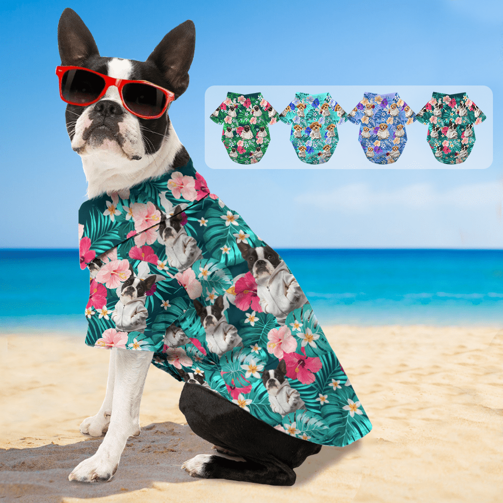 Custom Cool Photo For Dog Lover Dog's Hawaii Shirt TH10 892427