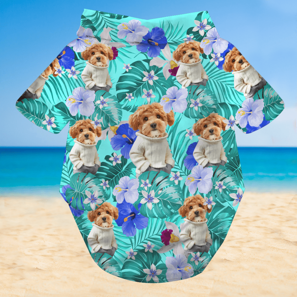 Custom Cool Photo For Dog Lover Dog's Hawaii Shirt TH10 892427