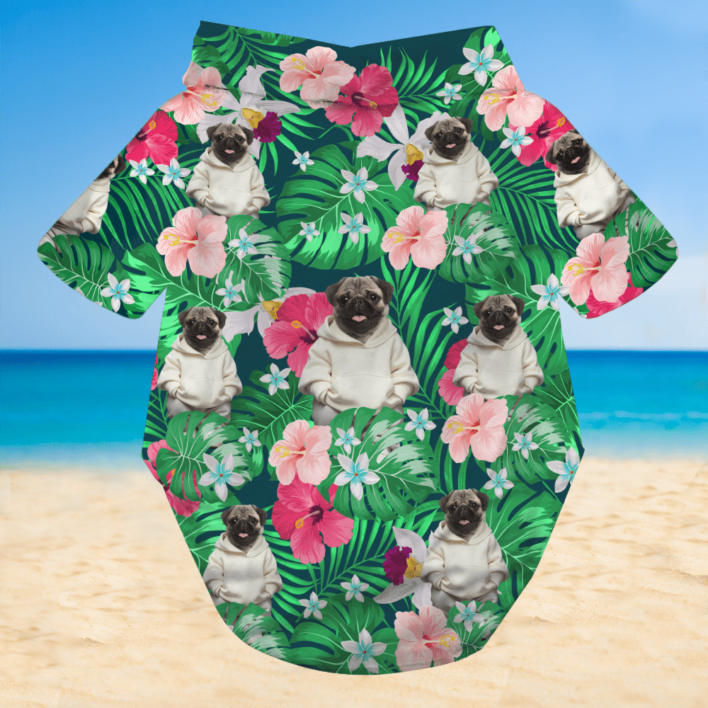 Custom Cool Photo For Dog Lover Dog's Hawaii Shirt TH10 892427