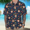Custom Couple Face Hawaii Shirt Personalized Couple Photo Gifts Valentines Gift HA75 895056
