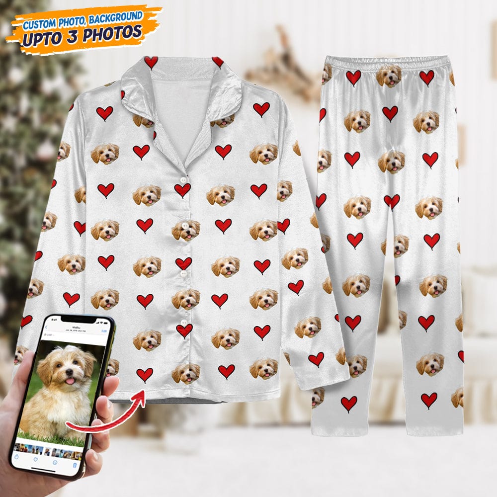 Custom Dog Cat Photo With Icon Decoration Pet Pajamas T368 HA75 888798