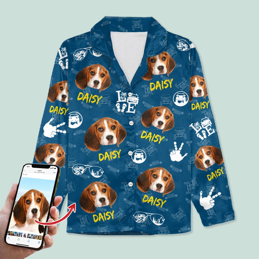 Custom Dog Cat Photo Offroad Pajamas TA29 888796