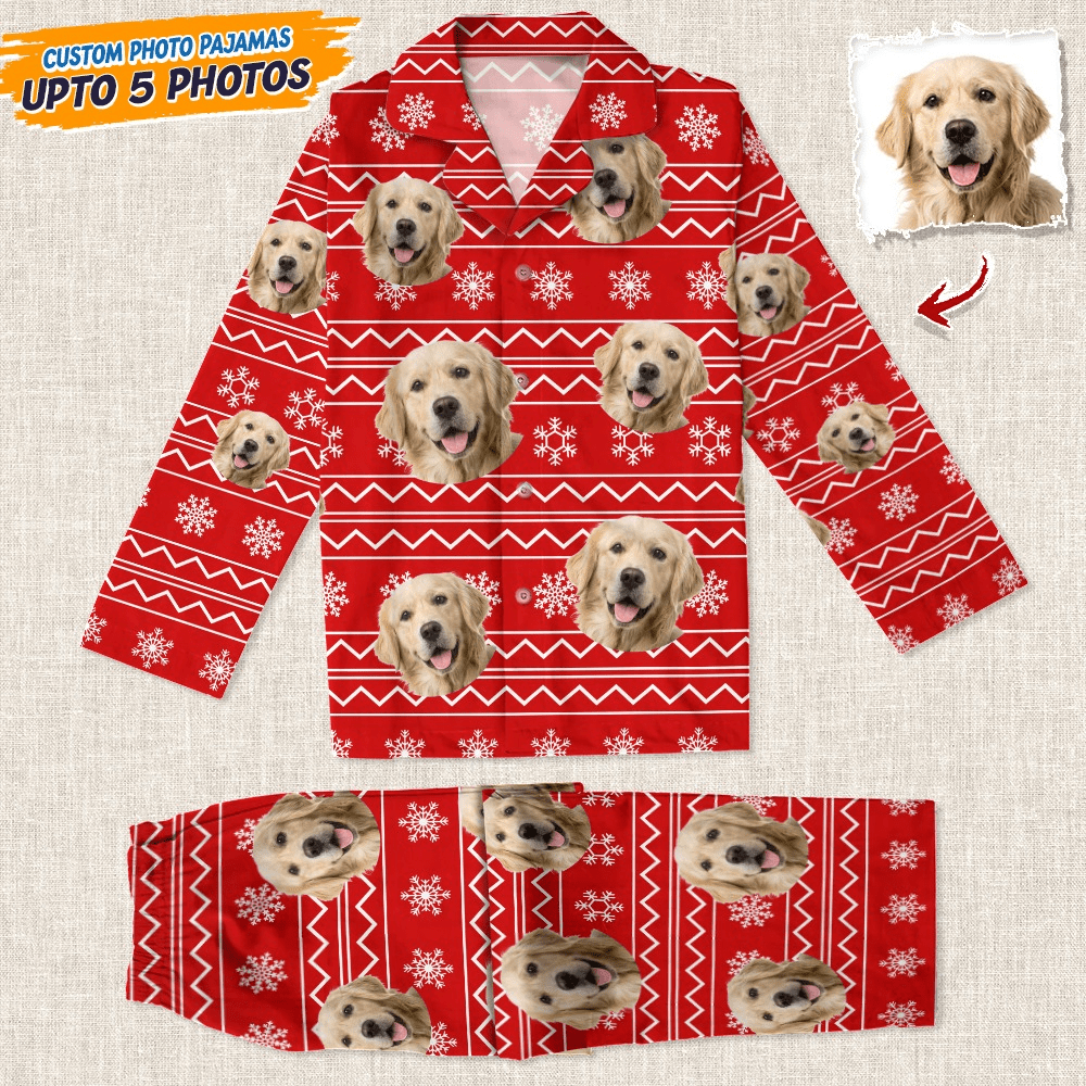 Custom Dog Photo Christmas Pajamas TH10 TA29 888664
