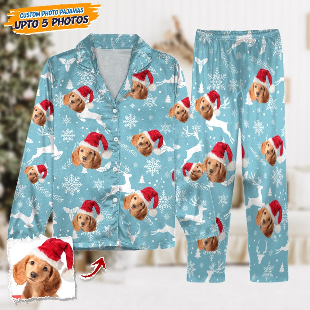 Custom Dog Photo Christmas Pajamas TH10 TA29 888664