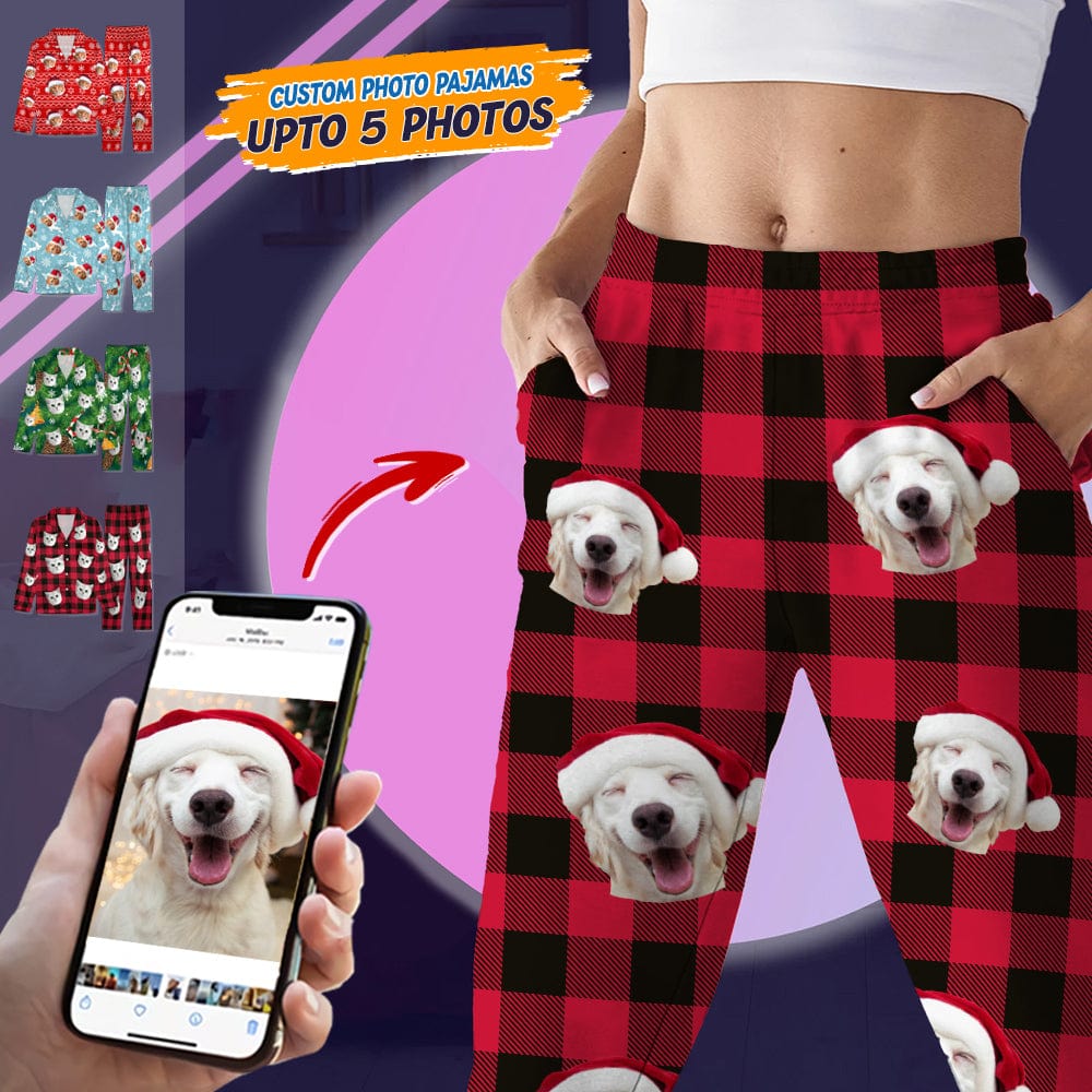 Custom Dog Photo Christmas Pajamas TH10 TA29 888664