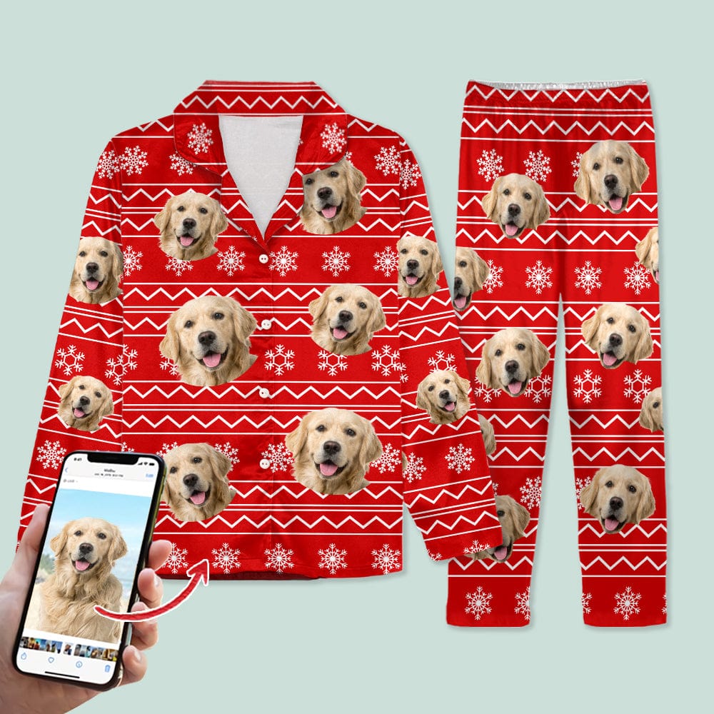 Custom Dog Photo Christmas Pajamas TH10 TA29 888664