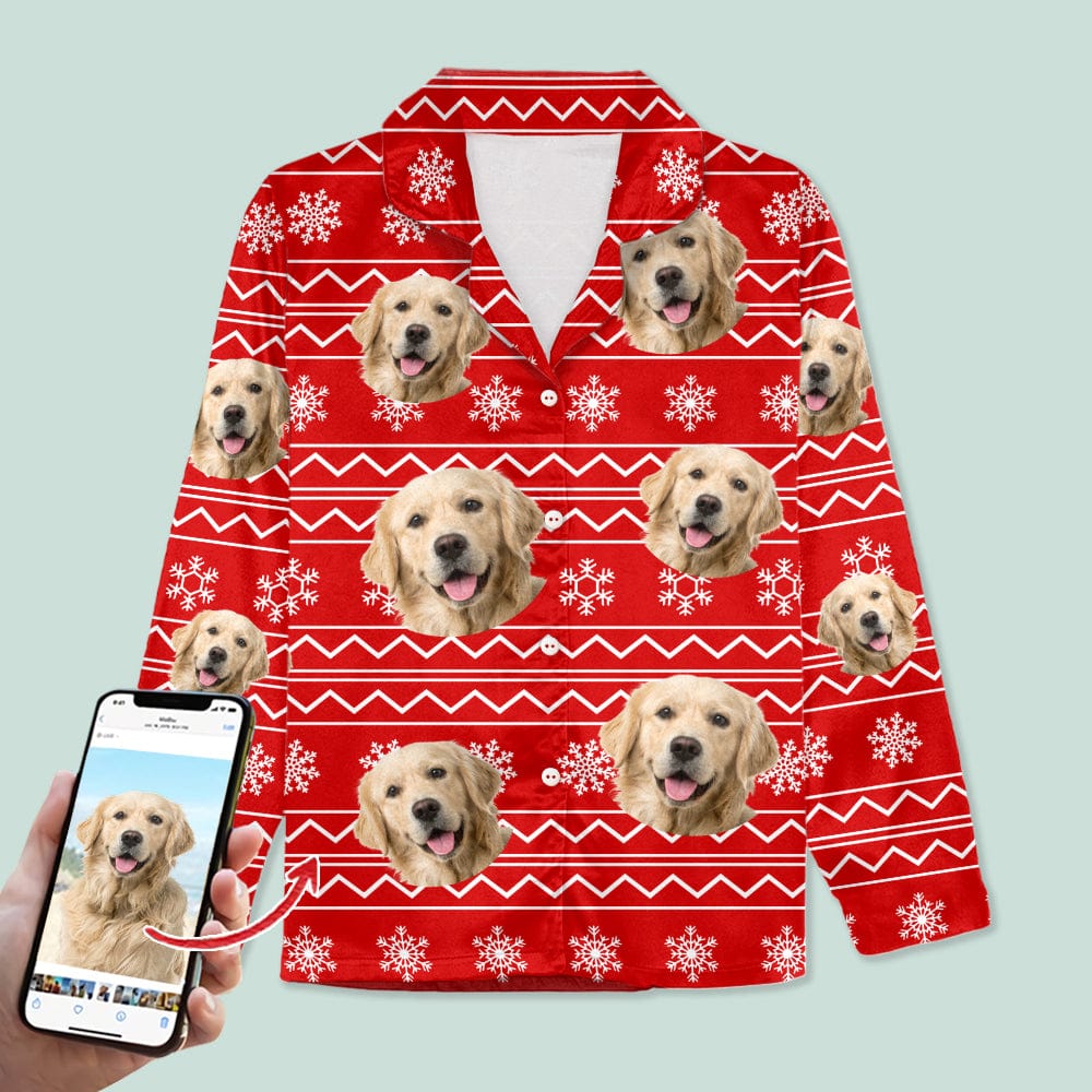 Custom Dog Photo Christmas Pajamas TH10 TA29 888664