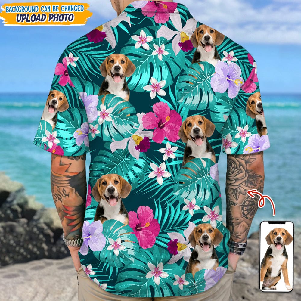 Custom Dog Photo Tropical Style Hawaii Shirt TH10 TA29 889465