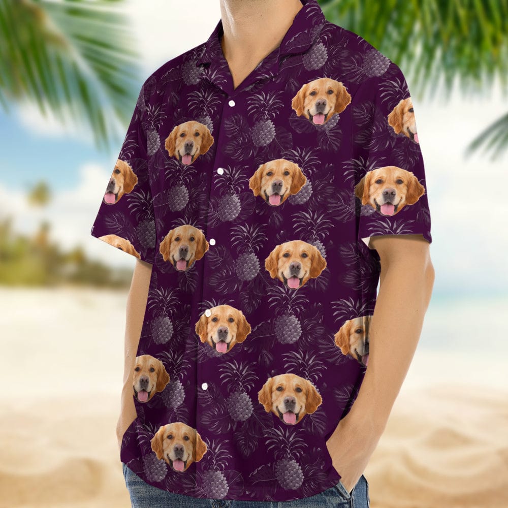 Custom Dog Photo Vacation Style Hawaii Shirt DA199 889572