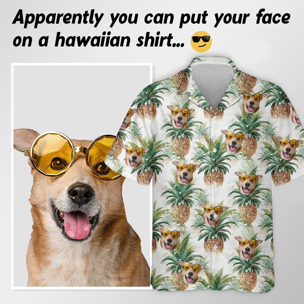 Custom Dog Photo Vacation Style Hawaii Shirt DA199 889572