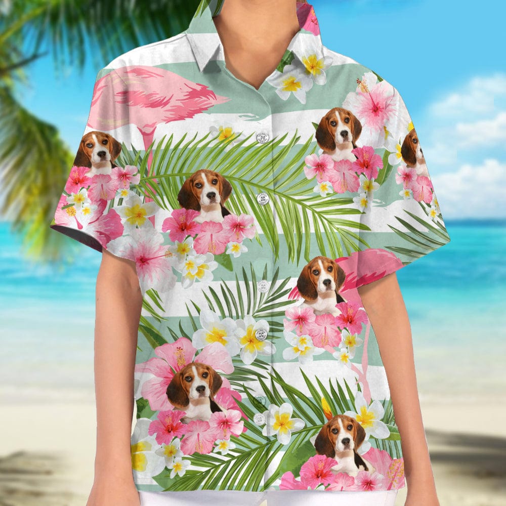 Custom Dog Photo Women's Hawaii Shirt N304 888933