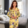 Custom Face Ghost Pattern Halloween Pajamas HA75 891532