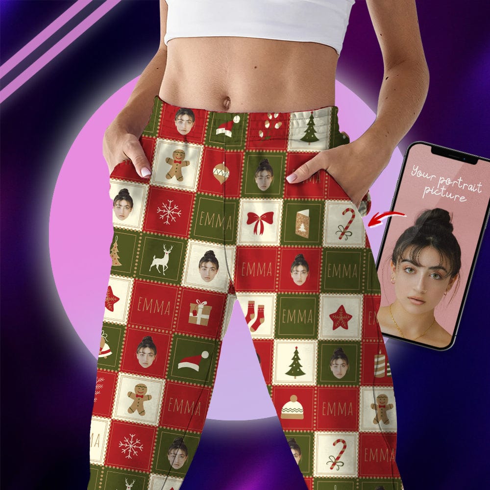 Custom Face Photo Christmas Icon Pajamas DA199 890115