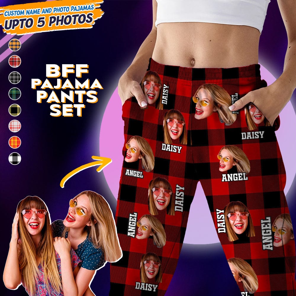 Custom Photo Human Face For Bestie Pajamas K228 888774