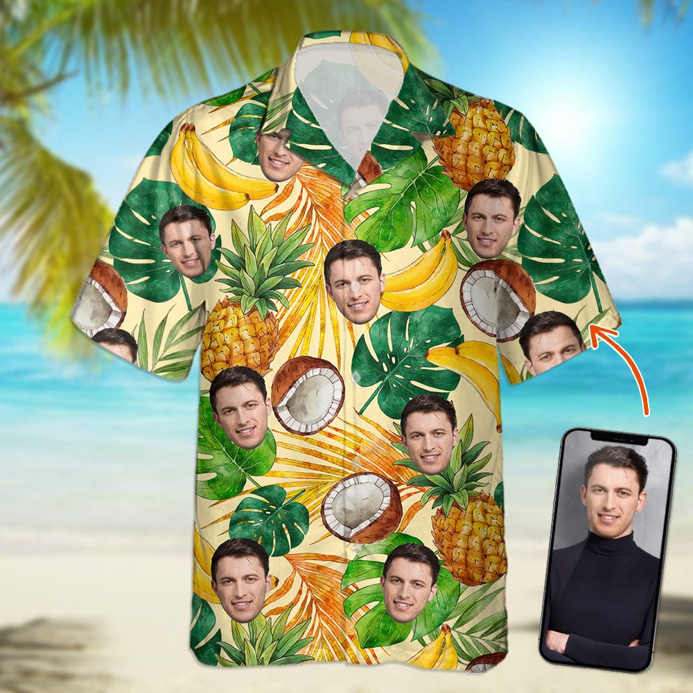 Custom Face Photo Jungle Parrot Hawaii Shirt TA29 889571