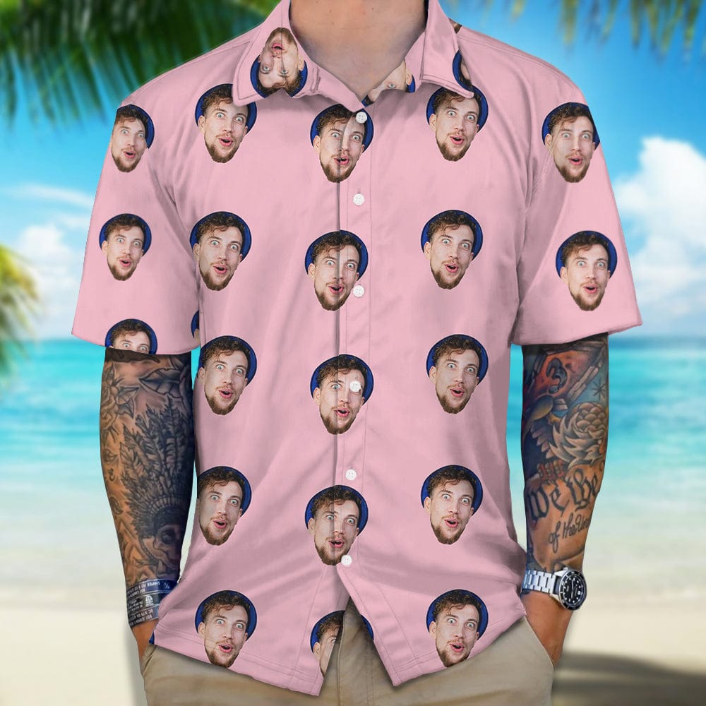 Custom Face Photo Multicolor Hawaii Shirt DM01 890829