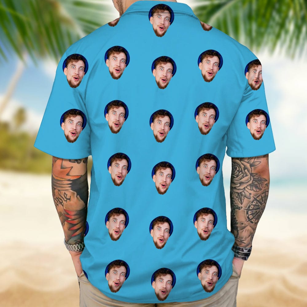 Custom Face Photo Multicolor Hawaii Shirt DM01 890829