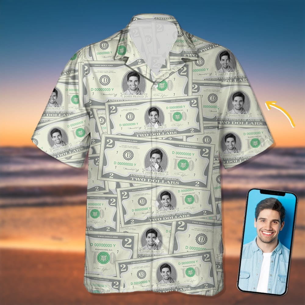 Custom Face Photo On Money Hawaii Shirt TA29 889557