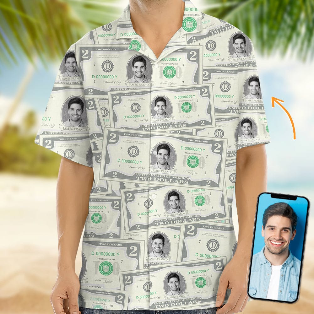 Custom Face Photo On Money Hawaii Shirt TA29 889557