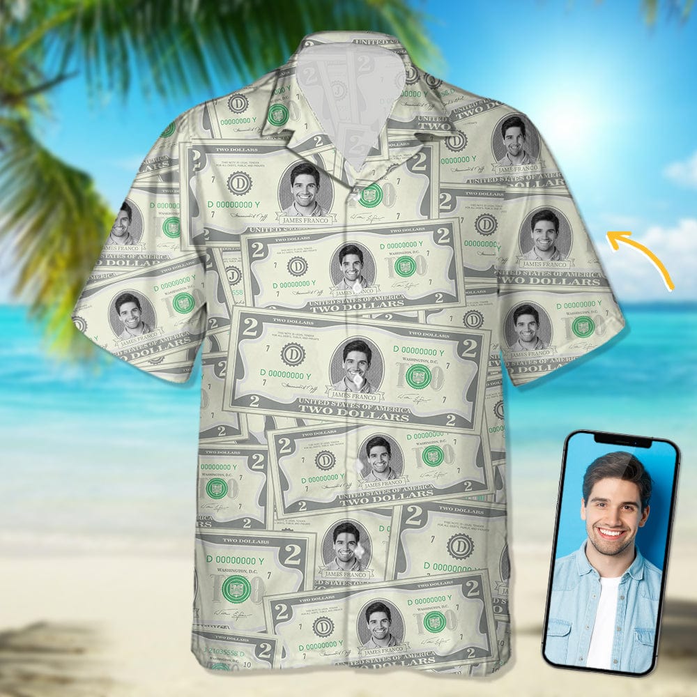 Custom Face Photo On Money Hawaii Shirt TA29 889557