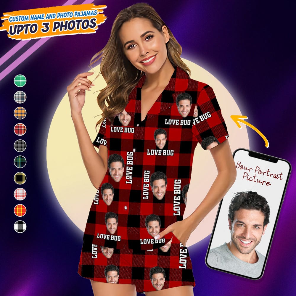 Custom Face Photo Short Pajamas TA29 888795