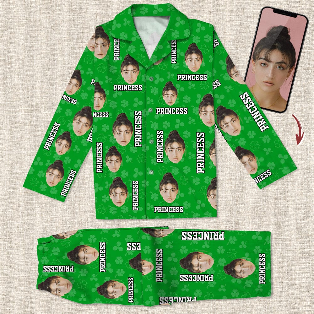 Custom Face Photo St. Patrick's Day Pajamas K228 888869