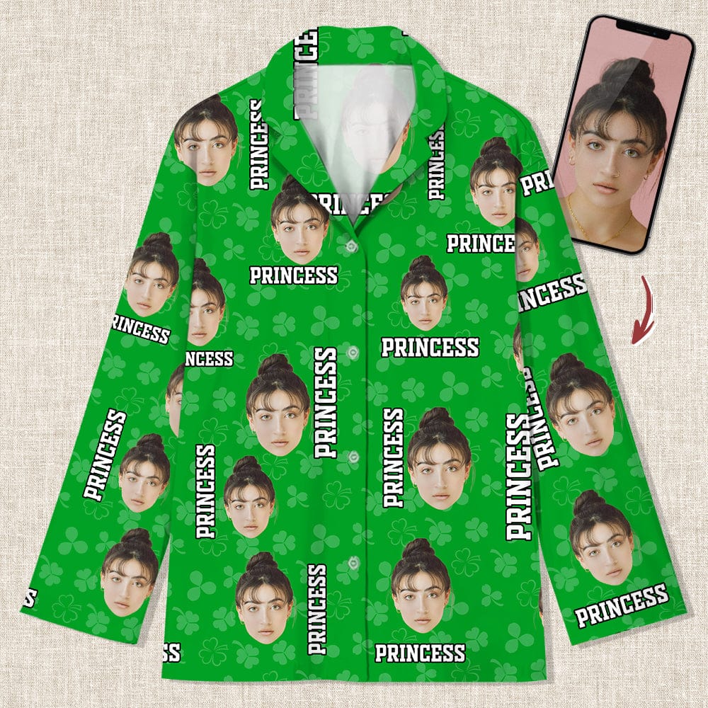 Custom Face Photo St. Patrick's Day Pajamas K228 888869