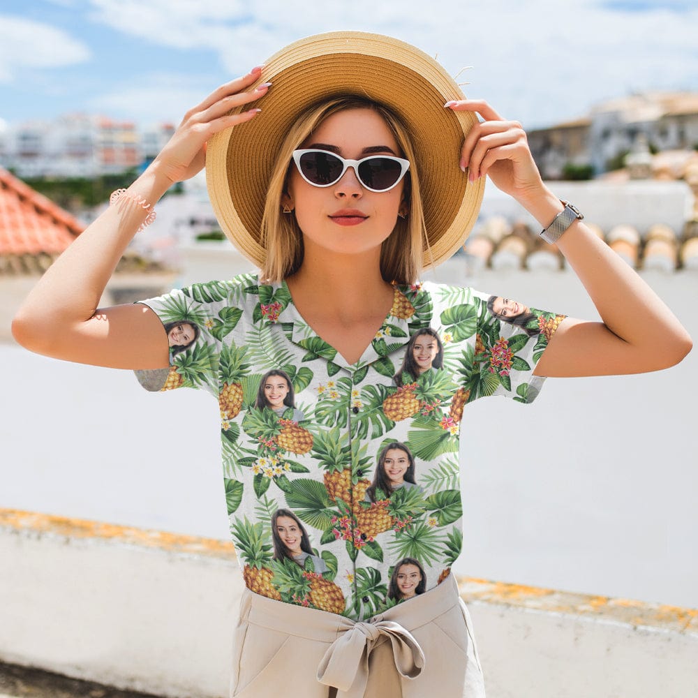 Custom Face Photo Tropical Hawaii Shirt DA199 890429