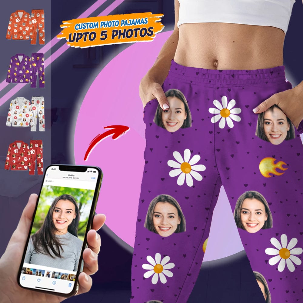 Custom Face Photo With Accessories Pajamas T368 888713