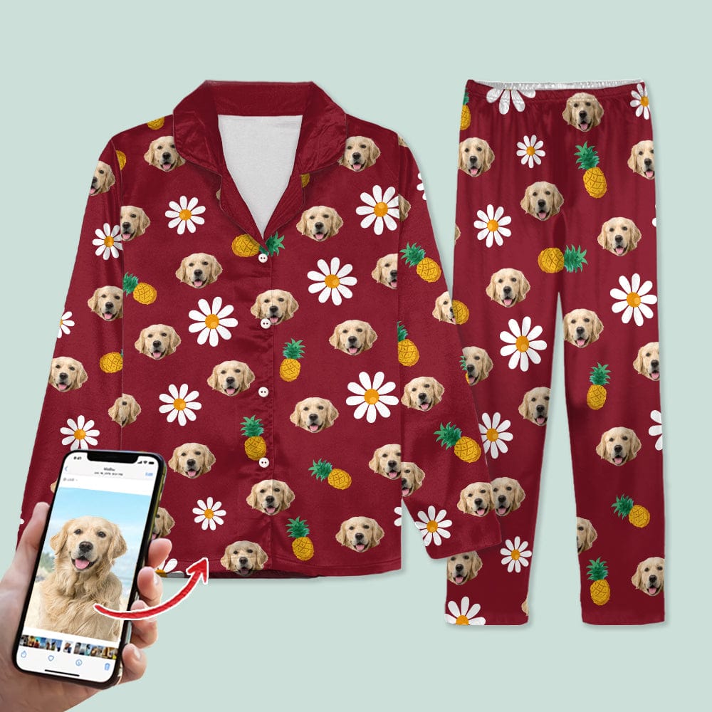 Custom Face Photo With Accessories Pattern Pajamas T368 888720