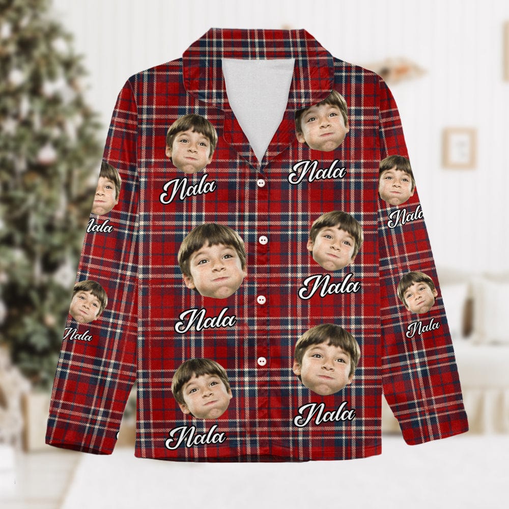 Custom Face Photo With Colorful Background Pajamas N304 889508