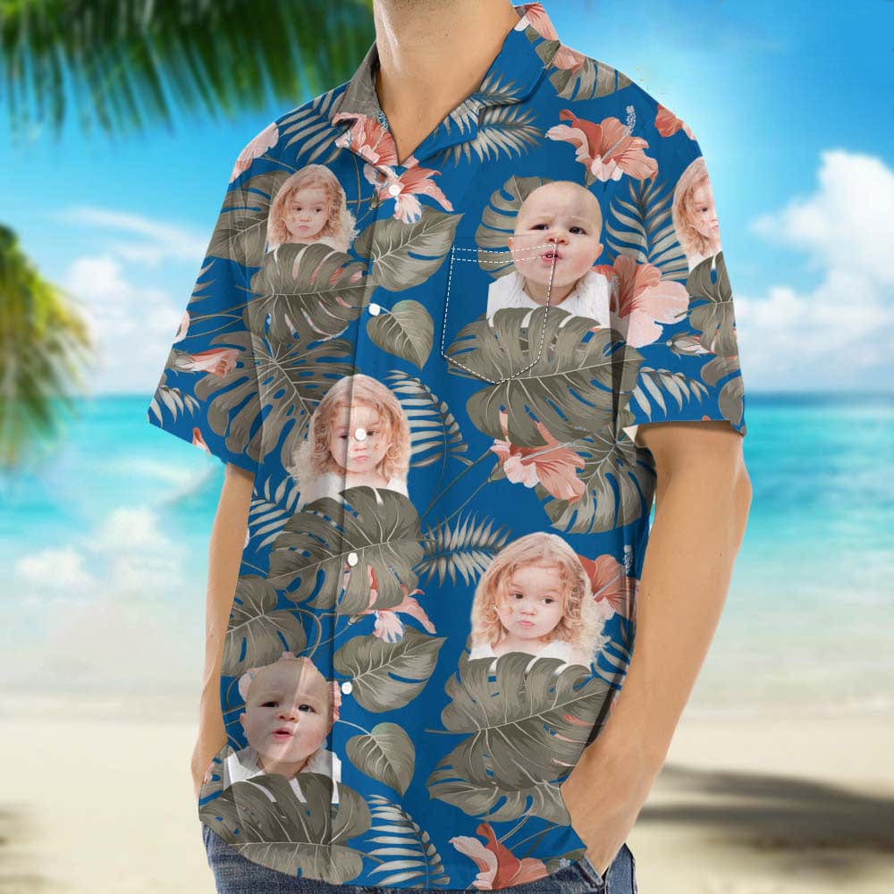 Customized Photo Family Hawaiian Shirt N369 8881384