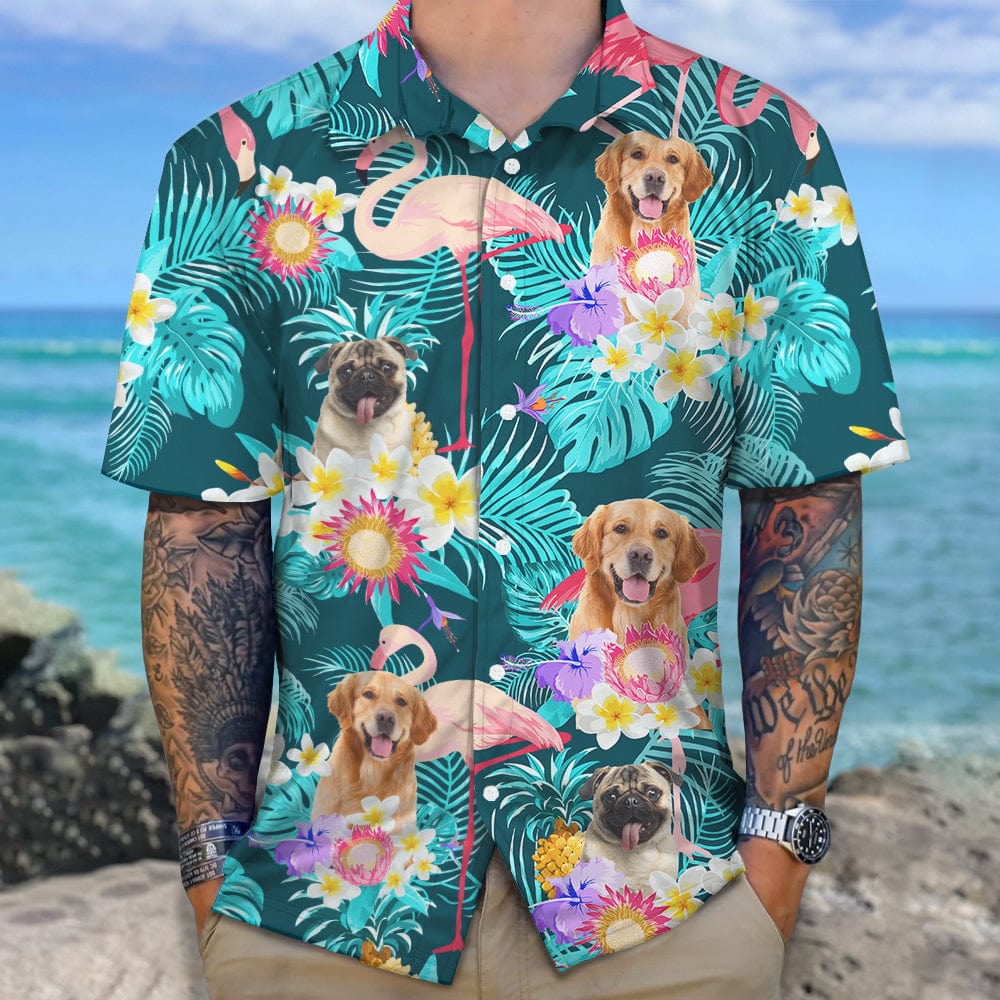 Custom Funny Dog Photo Aloha Hawaii Shirt N304 890244