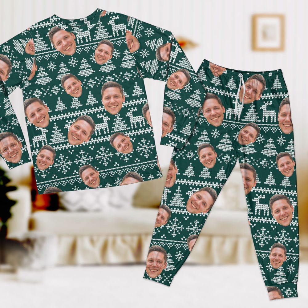 Custom Human Face Christmas Matching Sleepwear N304 889860