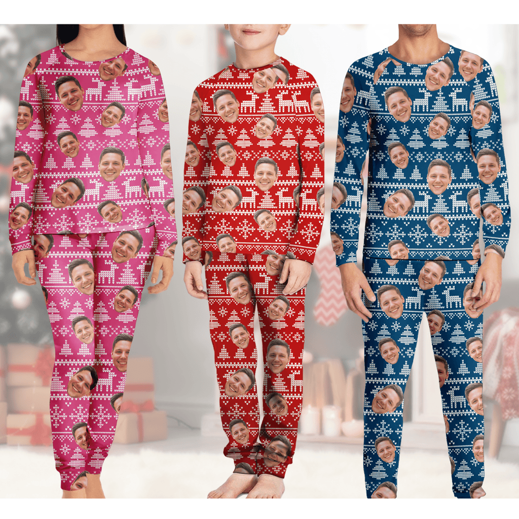 Custom Human Face Christmas Matching Sleepwear N304 889860