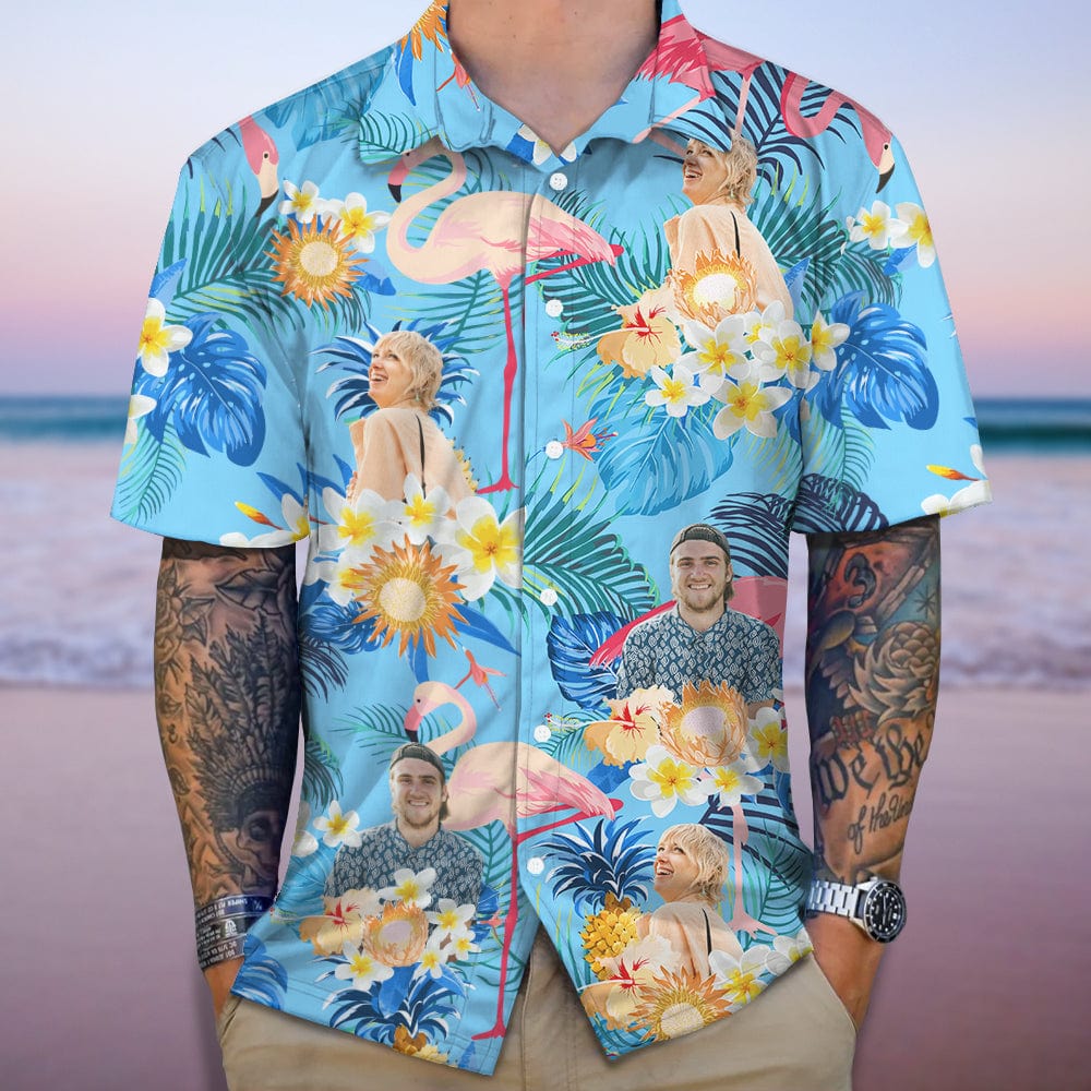 Custom Human Photo Aloha Hawaii Shirt K228 890250
