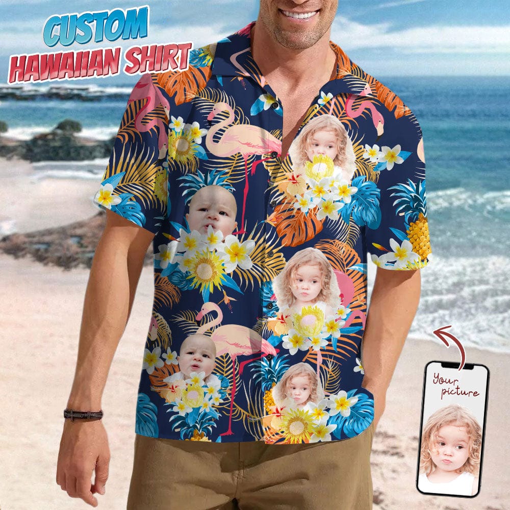 Custom Human Photo Aloha Hawaii Shirt K228 890250