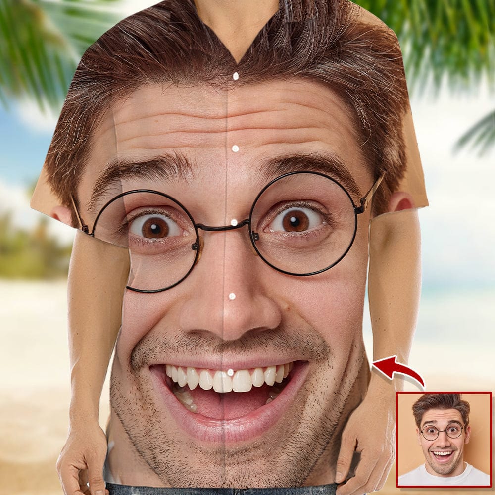 Custom Only Face Photo Hawaiian Shirt Sweater Hoodie TA29 888587